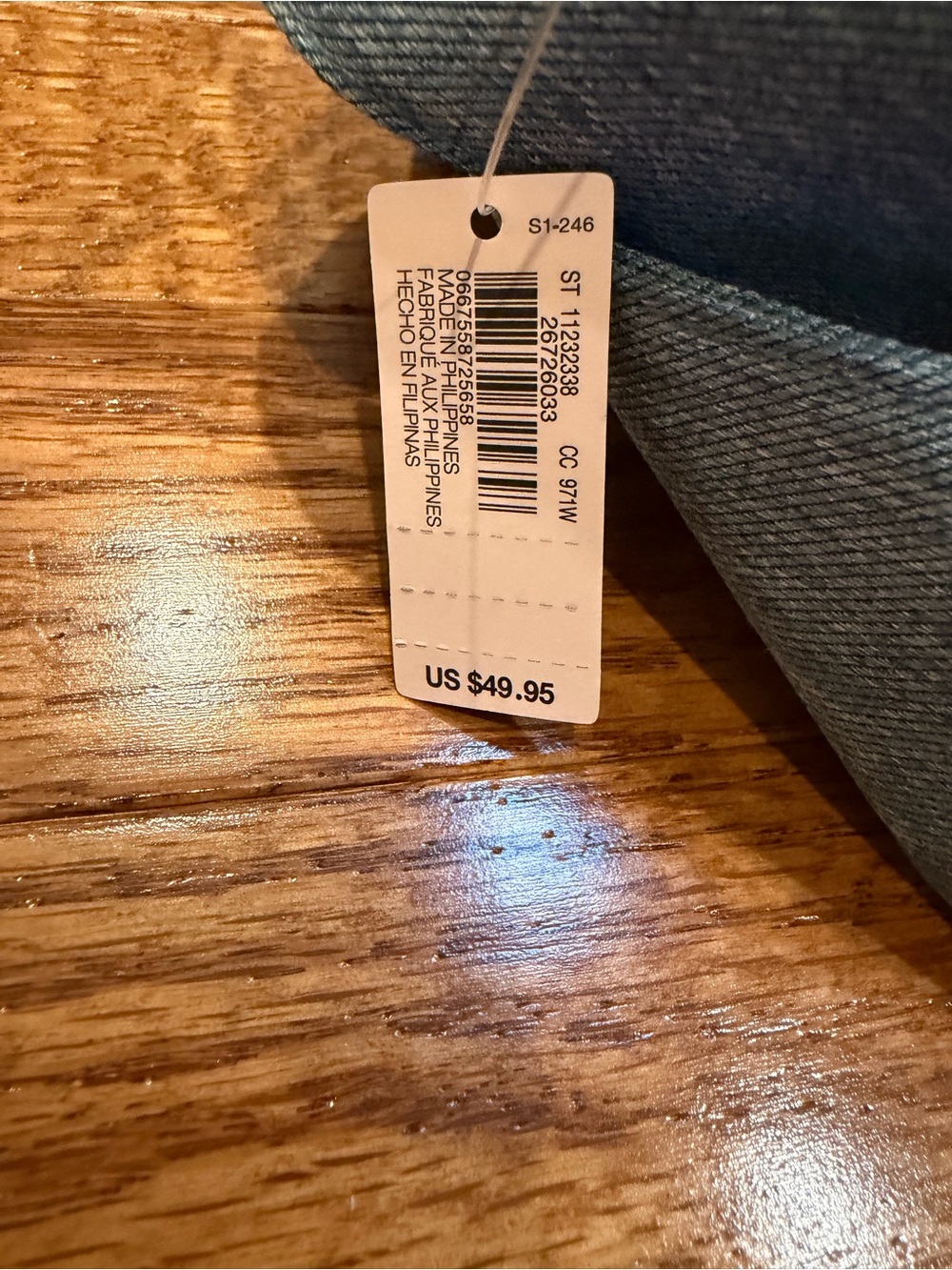 NWT! Victoria's Secret Tote with Denim Blue Straps - Picture 3 of 7